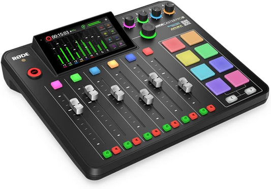 Rode RODECaster Pro II Integrated Audio Production Studio Bundle with 4x Zoom ZDM-1 Podcast Mic Pack and 32GB microSDHC Memory Card — view 2