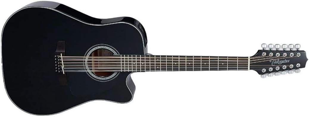 Takamine GD30CE-12 12-string Acoustic-electric Guitar - Black — view 3