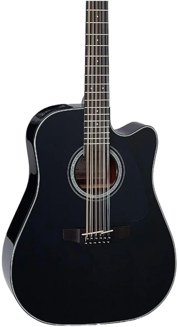 Takamine GD30CE-12 12-string Acoustic-electric Guitar - Black — view 4