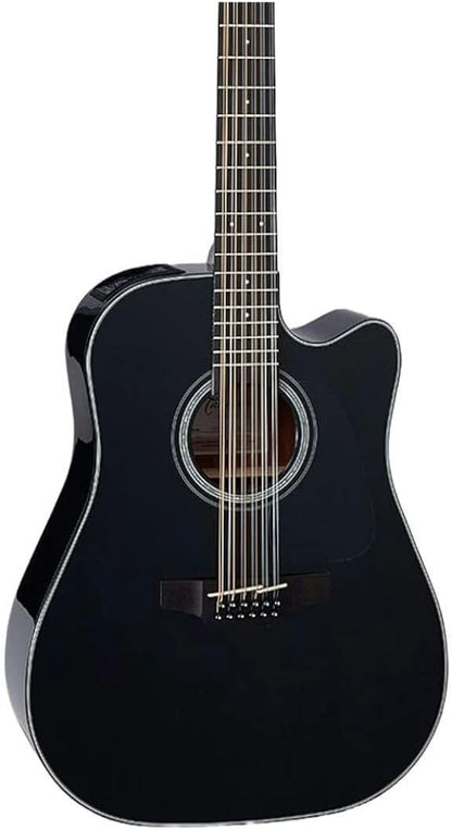 Takamine GD30CE-12 12-string Acoustic-electric Guitar - Black — view 4