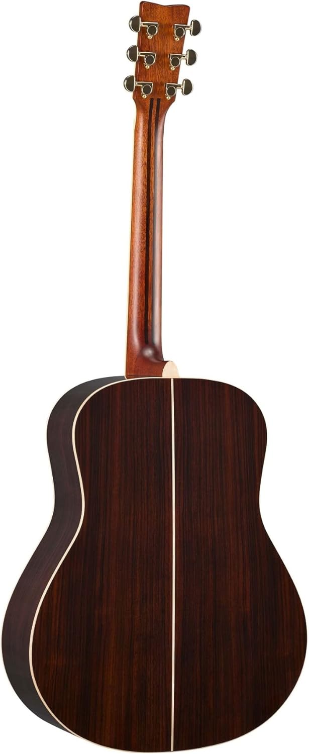 Yamaha L-Series Transacoustic Guitar with Hard Gig Bag- Dreadnought, Brown Sunburst — view 2