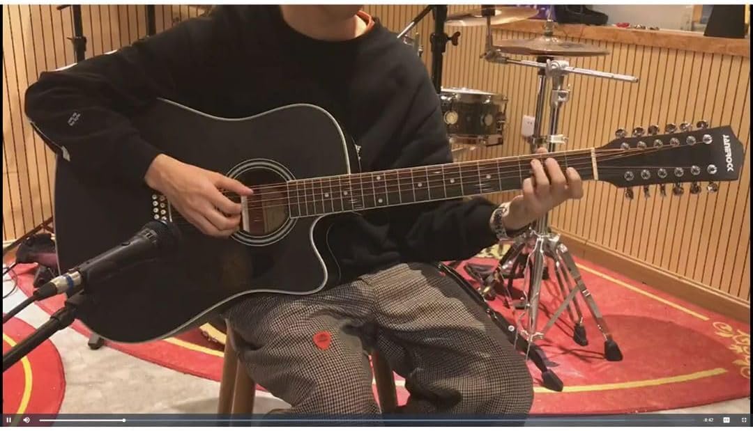 Takamine GD30CE-12 12-string Acoustic-electric Guitar - Black — view 6