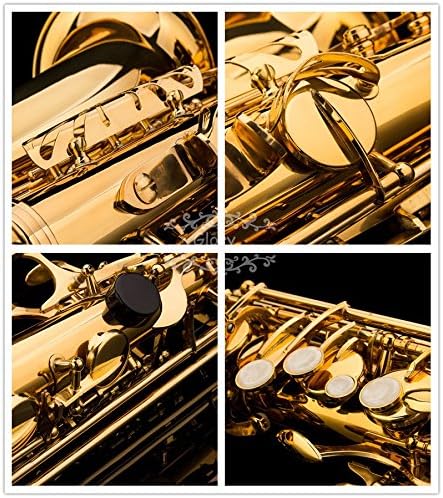Gold Laquer E Flat Alto Saxophone with 11reeds,8 Pads cushions,case,carekit — view 9