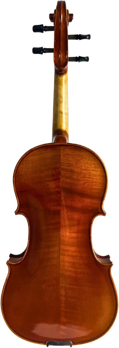 Antonio Giuliani Primo Violin Full Size (4/4) Bundle By Kennedy Violins - Carrying Case and Accessories Included - Solid Maple Wood and Ebony Fittings — view 4