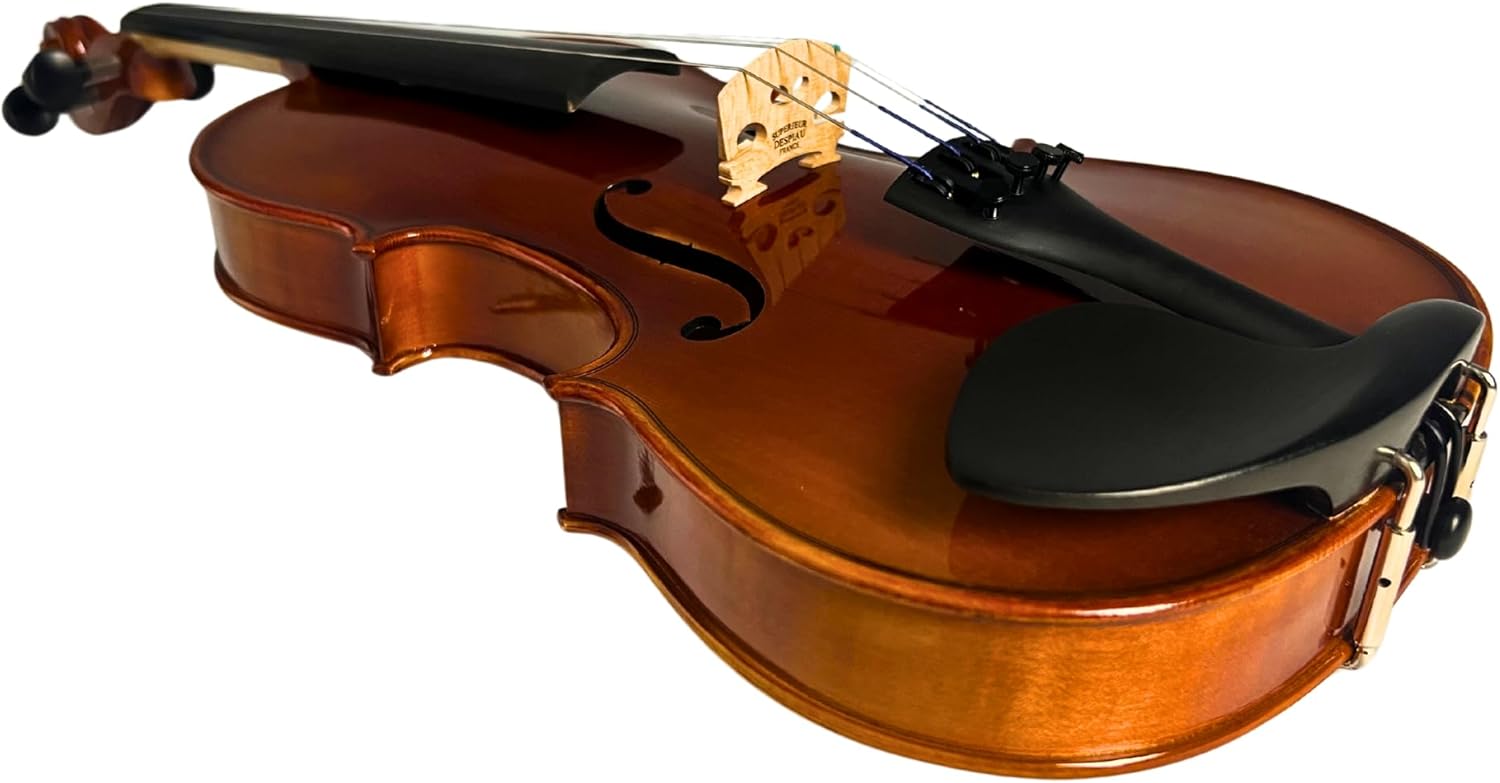 Antonio Giuliani Primo Violin Full Size (4/4) Bundle By Kennedy Violins - Carrying Case and Accessories Included - Solid Maple Wood and Ebony Fittings — view 5