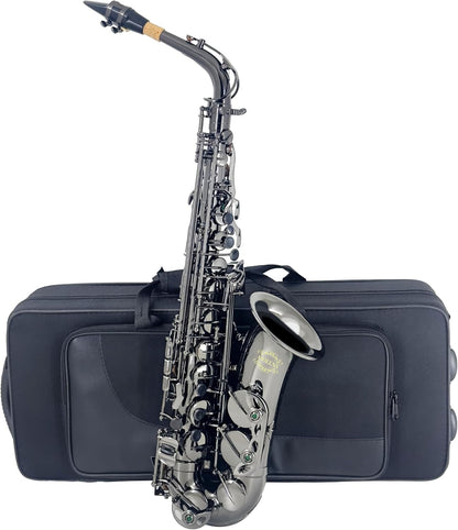JAS-802 Alto Saxophone E Flat Black Color Beginner/Performer