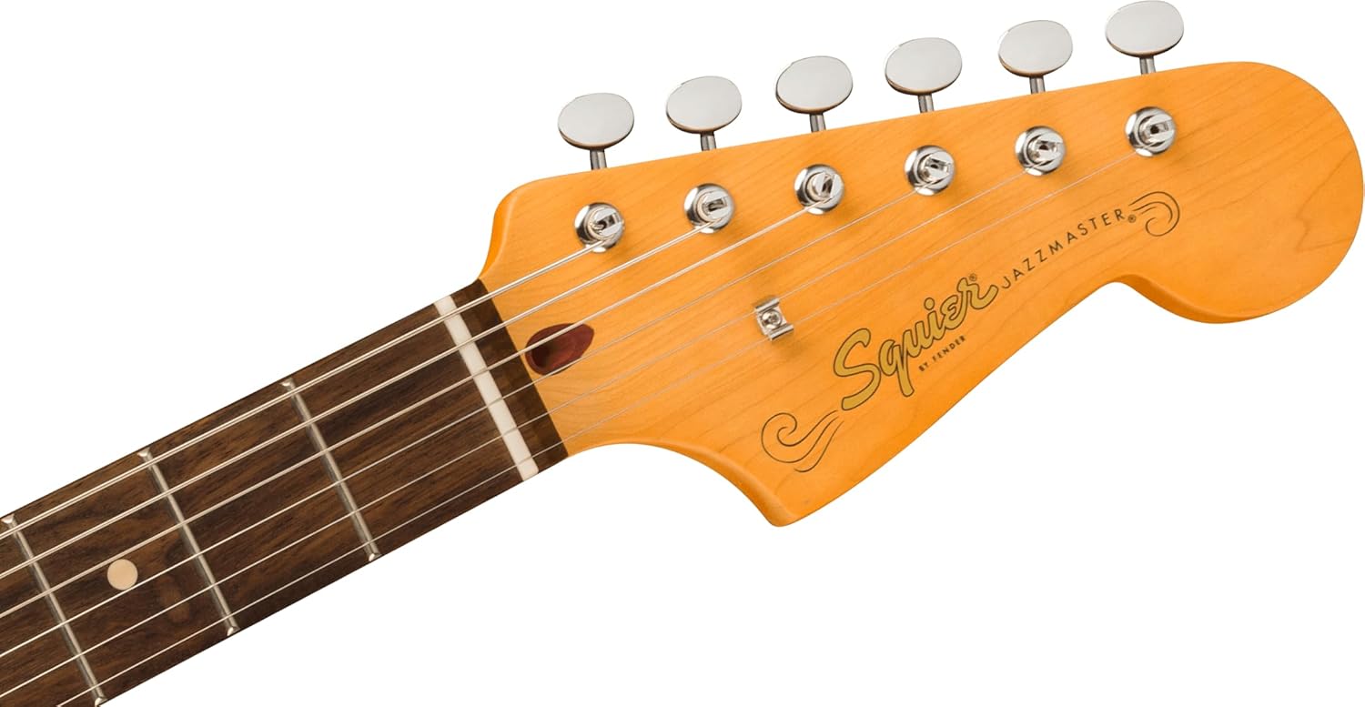 Squier J Mascis Jazzmaster Electric Guitar, with 2-Year Warranty, Vintage White, Laurel Fingerboard — view 6