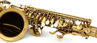BetterSax Classic Alto Saxophone - Professional-Grade Instrument with Dark Gold Lacquer Finish - Complete Kit for Beginners and Pros - Includes Mouthpiece, Neckstrap, and Durable Case — view 8