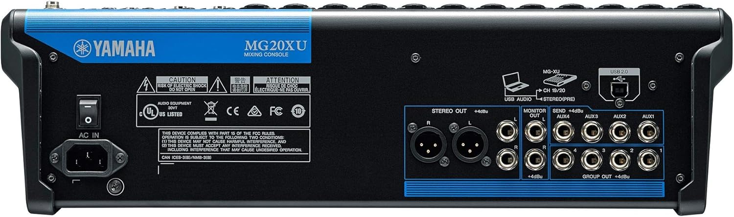 Yamaha MG20XU 20-Input 6-Bus USB Interface Mixer with Effects — view 3