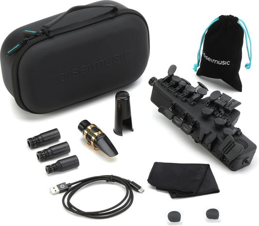 Travel Sax 2 (Black) – Compact Digital Saxophone for Silent Practice Anywhere