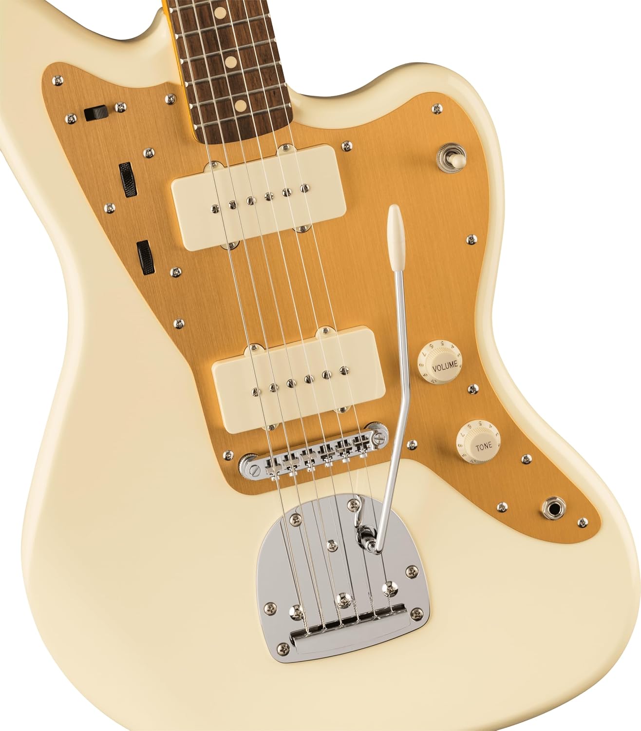 Squier J Mascis Jazzmaster Electric Guitar, with 2-Year Warranty, Vintage White, Laurel Fingerboard — view 3