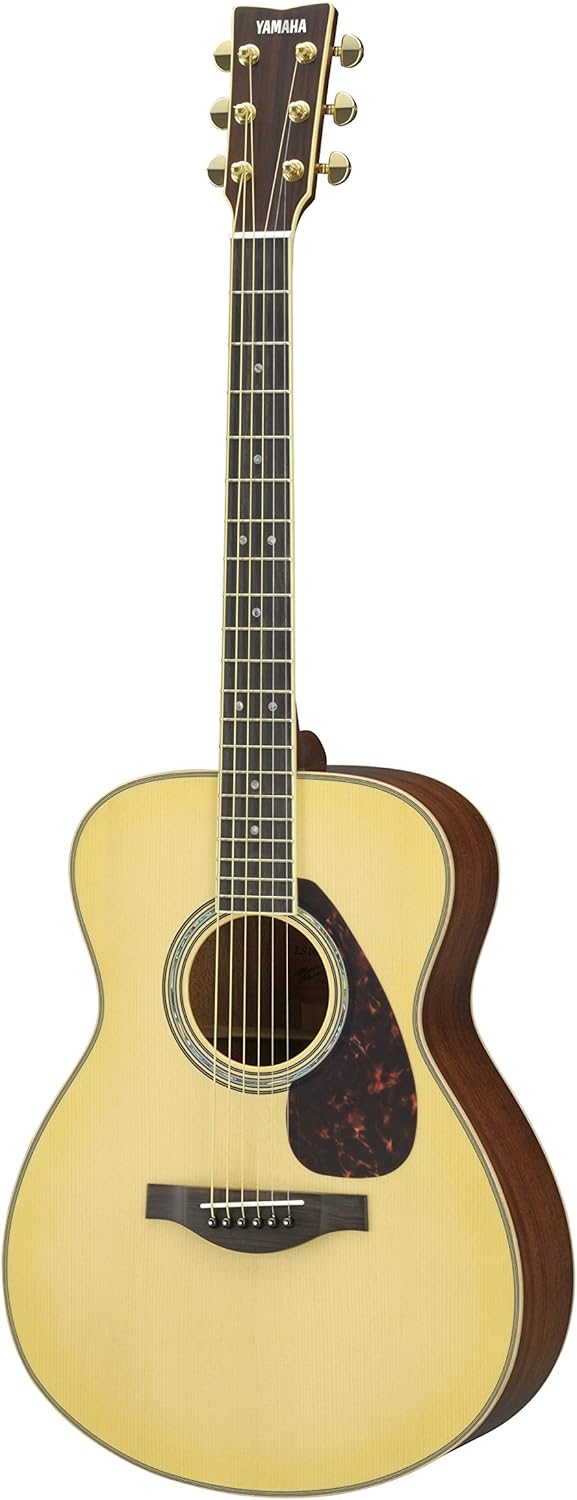 Yamaha L-Series LS16M Concert Size Acoustic-Electric Guitar with Gig Bag - Mahogany, Natural