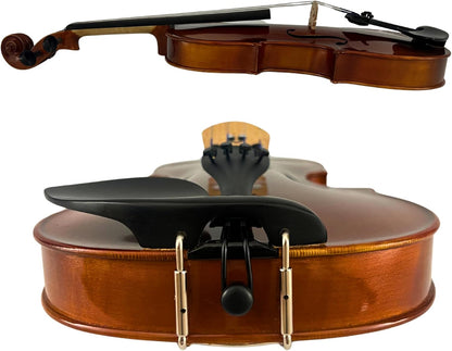 Antonio Giuliani Primo Violin Full Size (4/4) Bundle By Kennedy Violins - Carrying Case and Accessories Included - Solid Maple Wood and Ebony Fittings — view 6