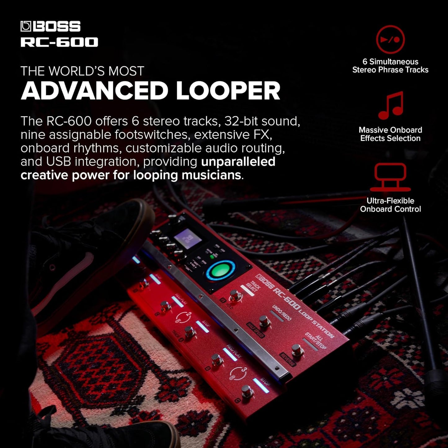 BOSS RC-600 Floor-Based Loop Station for Looping Musicians — view 3