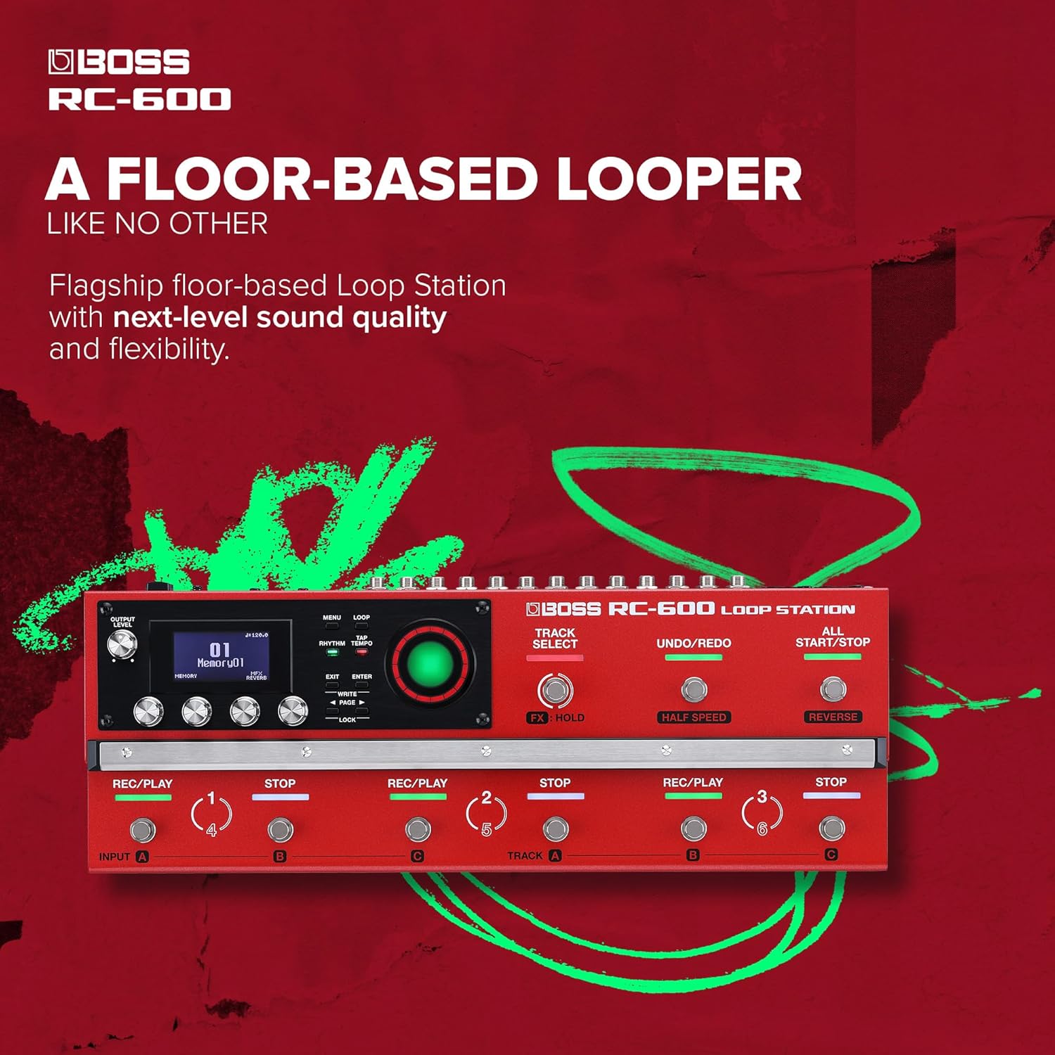 BOSS RC-600 Floor-Based Loop Station for Looping Musicians — view 2