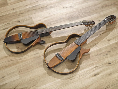 Yamaha SLG200S NT Steel String Silent Guitar with Hard Gig Bag, Natural — view 5